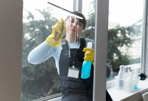 Nettoyage de vitres intérieures et extérieures à la Mazière-aux-Bons-Hommes